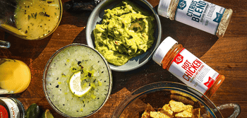 Citrus Blend Guacamole with Spiced Chips and Citrus Margarita