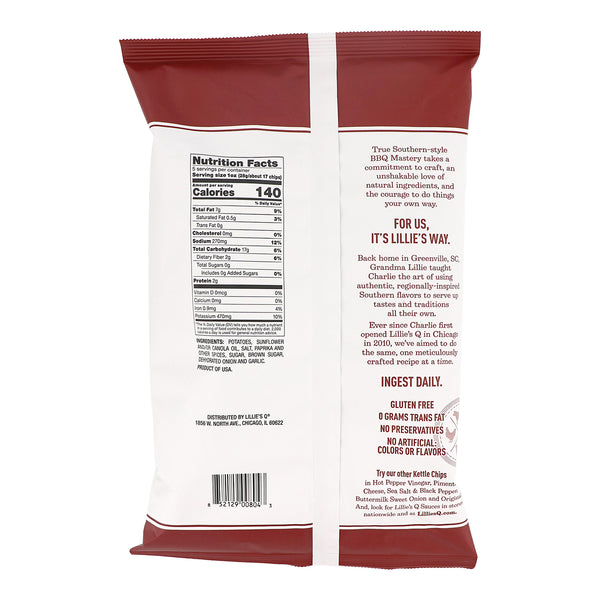 Carolina Dirt BBQ Kettle Chips Lillie's Q