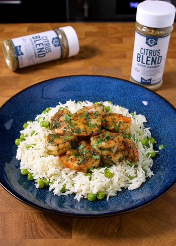 Citrus Butter Shrimp & Lemon Pea Rice