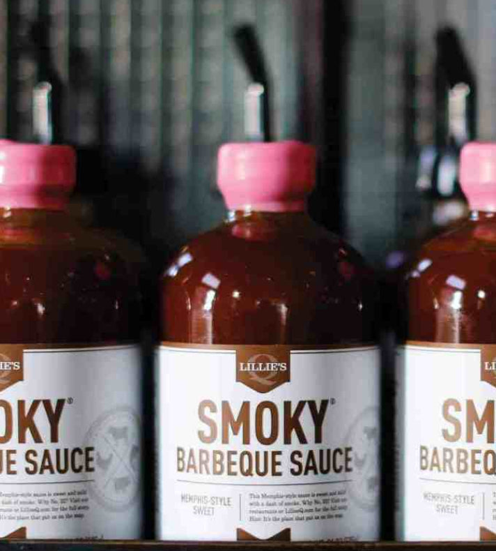 Lillie's Q Smoky Barbeque Sauces with pink seals