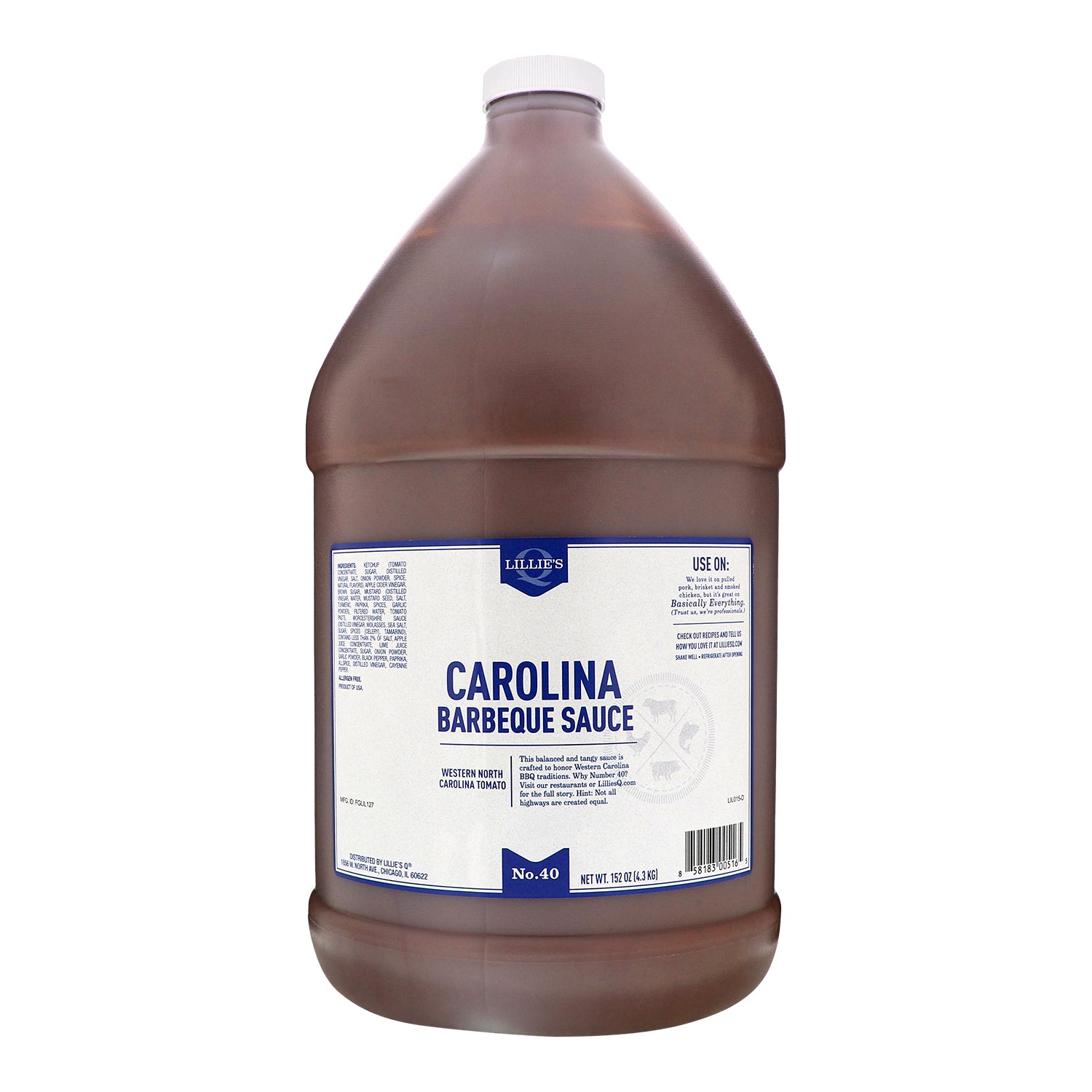 Carolina Barbeque Sauce Gallon Lillie's Q - Main Image